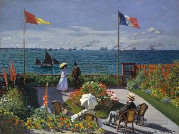 Claude Monet Painting - Jardín de SainteAdresse Claude Monet